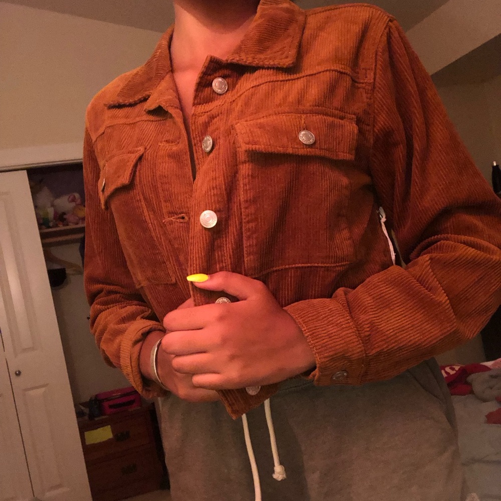 cropped f21 jacket